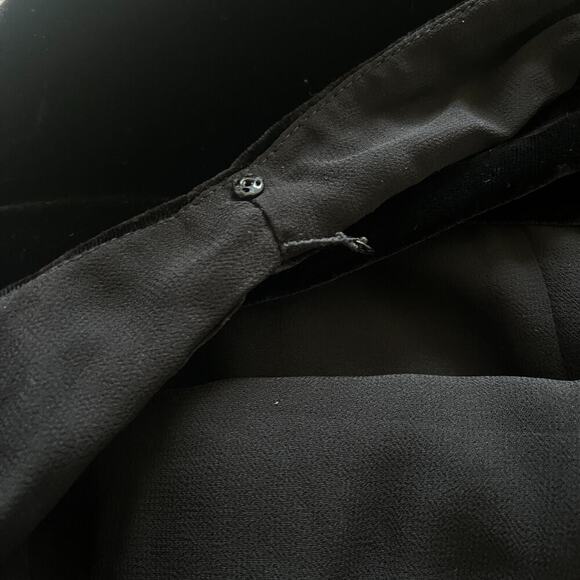 J Crew NWT Velvet Tank Top in Black fully lined Sz 14 - Picture 6 of 6